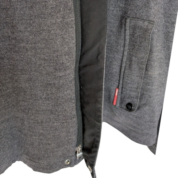 Icebreaker 380 Pure Plus Jacket Men's size Large Merino Lined Winter Coat Grey - Picture 5 of 16